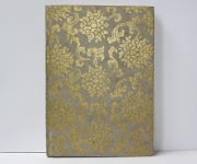 Notizbuch Tibetblume gold grau