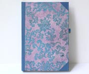 Notizbuch Happy A6 blau lila